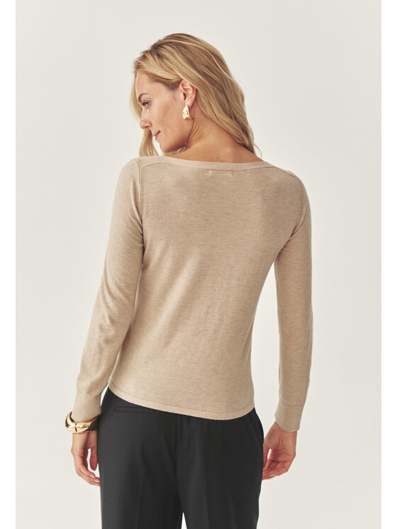 TATUUM Tatuum Sweter MOSS Beżowy Classic Fit
