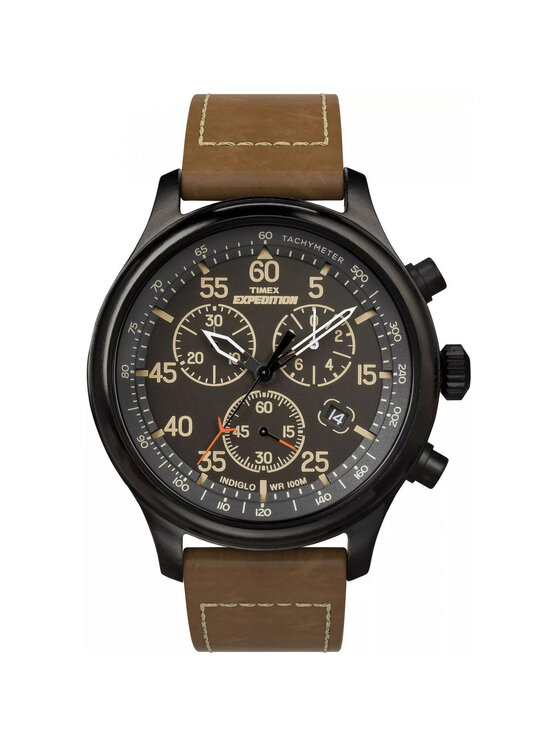 Timex Timex Zegarek TW4B20800 Brązowy
