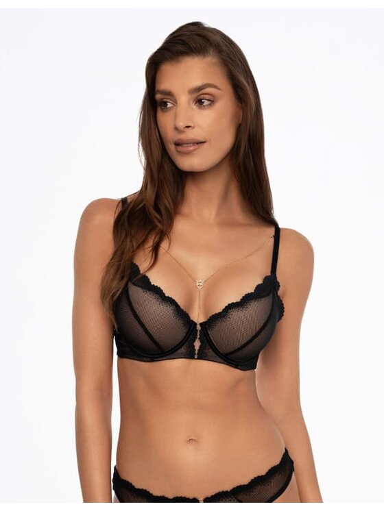 Esotiq Esotiq Biustonosz push-up 41380 Czarny