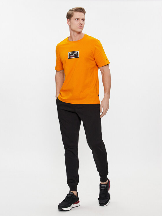 Tommy Hilfiger Tommy Hilfiger Donji dio trenerke Flag Logo MW0MW36142 Crna Relaxed Fit