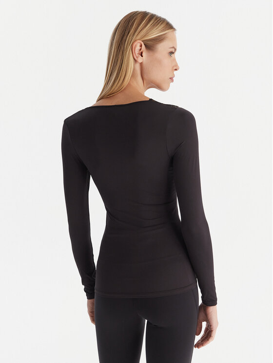 Ysabel Mora Ysabel Mora Μπλουζάκι πιτζάμας 19487 Μαύρο Slim Fit