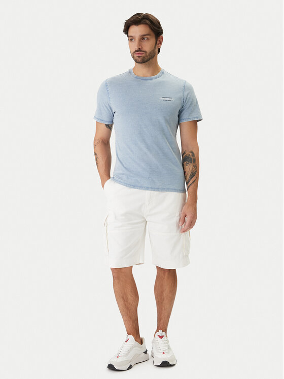 Guess Jeans Guess Jeans Bavlnené šortky M6GD30 WGCV1 Écru Regular Fit
