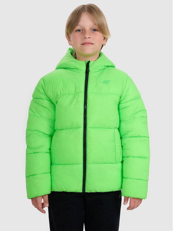 4F 4F Giubbotto piumino 4FJRAW25TDJAM0809-45N Verde Regular Fit