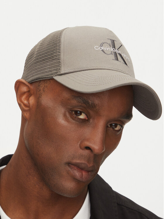 Calvin Klein Jeans Calvin Klein Jeans Kapa s šiltom Monologo LV04G5065G Siva