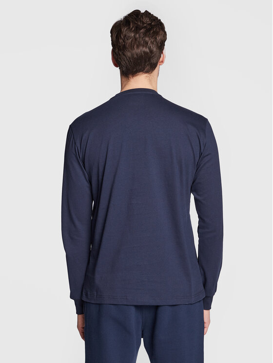 Longsleeve Script Logo 217861 Blu scuro Regular