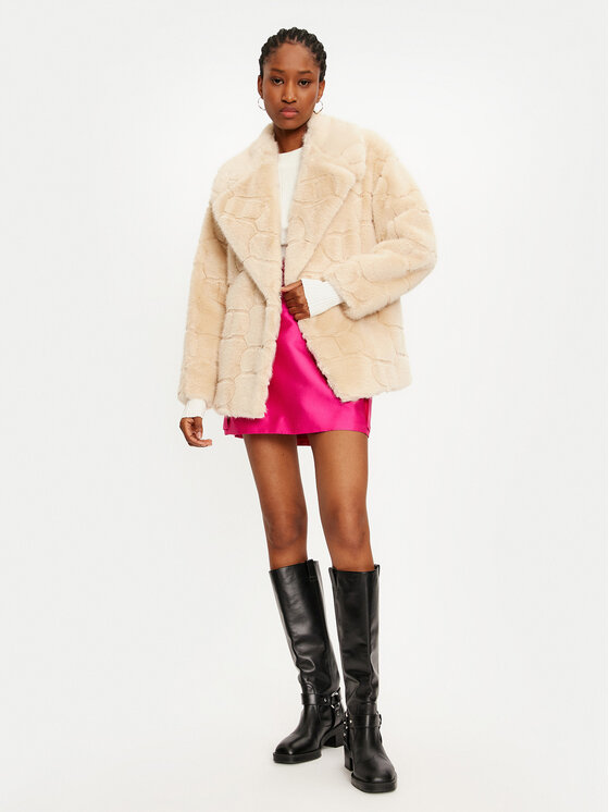 TWINSET TWINSET Blană 242TT2031 Bej Loose Fit