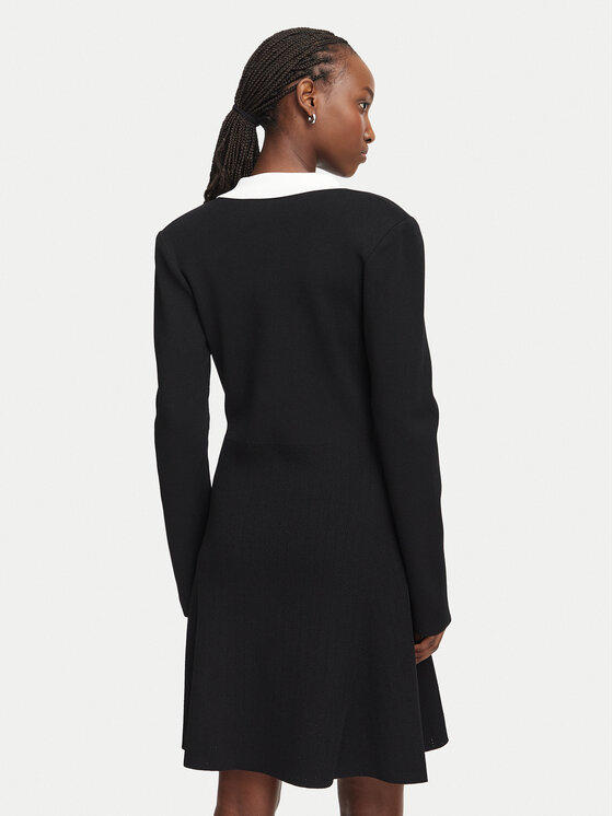 KARL LAGERFELD KARL LAGERFELD Koktejlové šaty B3W13038 Černá A-Line Fit