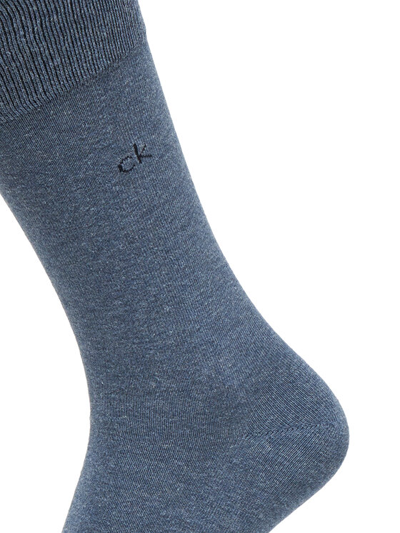Calvin Klein Calvin Klein Set od 3 para muških visokih čarapa 701234208 Tamnoplava