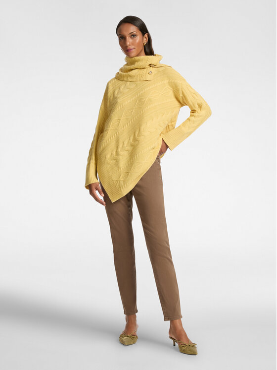 Elena Mirò Elena Mirò Pantaloni di tessuto P152P000343N022 Marrone Skin Fit