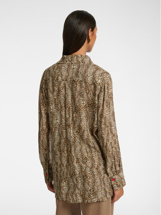 Elena Mirò Elena Mirò Camicia 5155P100216N001 Marrone Regular Fit