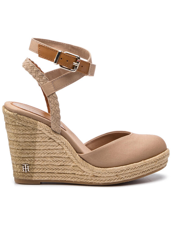 tommy hilfiger closed toe wedges