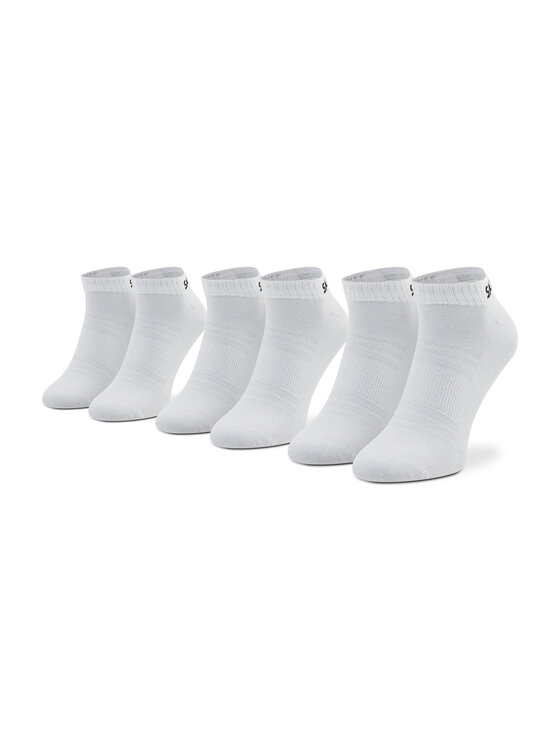 Skechers Комплект 3 чифта къси чорапи унисекс SK43022 Бял