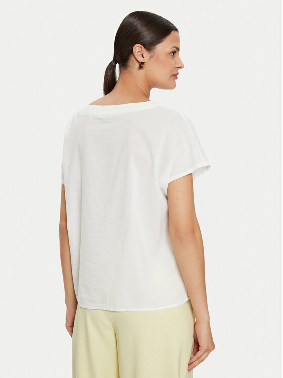 Mustang Mustang Majica Elsberry 1015086 Bela Relaxed Fit