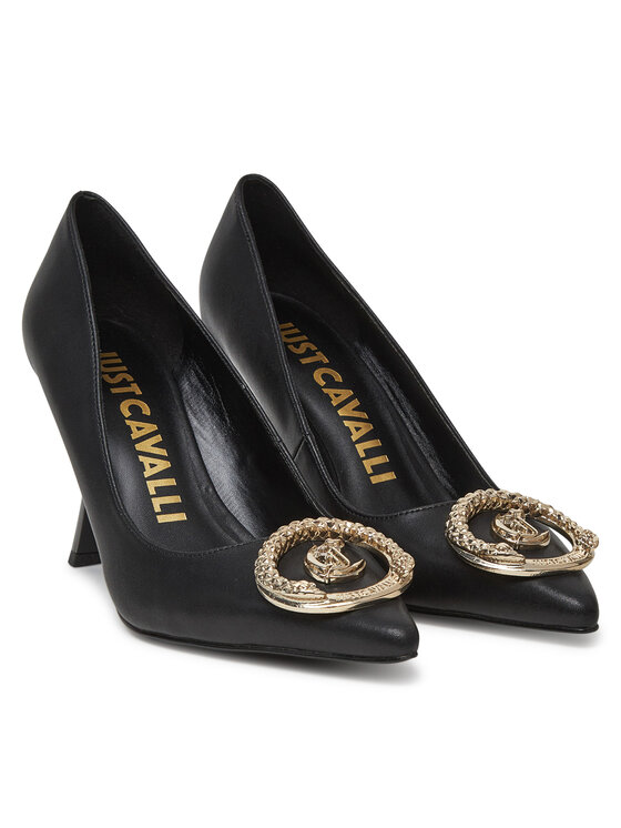 Just Cavalli Just Cavalli Pantofi cu toc subțire 78RA3S16 ZPA33 Negru