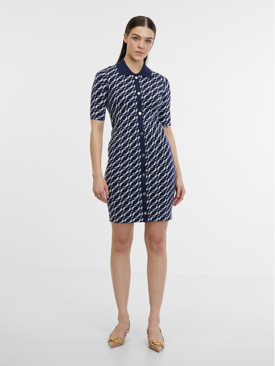 Orsay Orsay Sukienka 1000315029000__XL Niebieski A-Line Fit