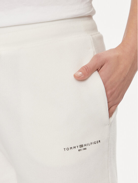 Tommy Hilfiger Tommy Hilfiger Sportiniai šortai 1985 WW0WW38348 Écru