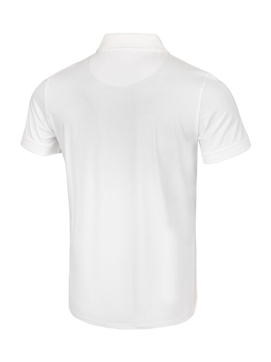 PITBULL PITBULL Polo Koszulka Polo Jersey Slim Fit Small Logo XL Biały Regular Fit