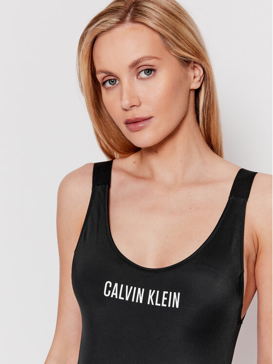 Calvin Klein Swimwear Calvin Klein Swimwear Női fürdőruha Scoop KW0KW01599 Fekete