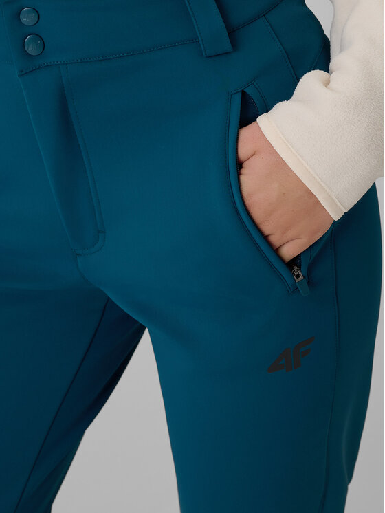 4F 4F Spodnie narciarskie SKI CLASSIC Turkusowy Regular Fit