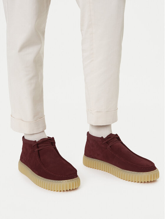 Clarks Clarks Gležnjače Torhill Hi 26183423 Tamnocrvena