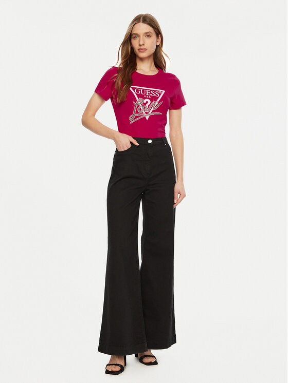 Guess Guess T-Shirt W5RI10 I3Z14 Czerwony Regular Fit