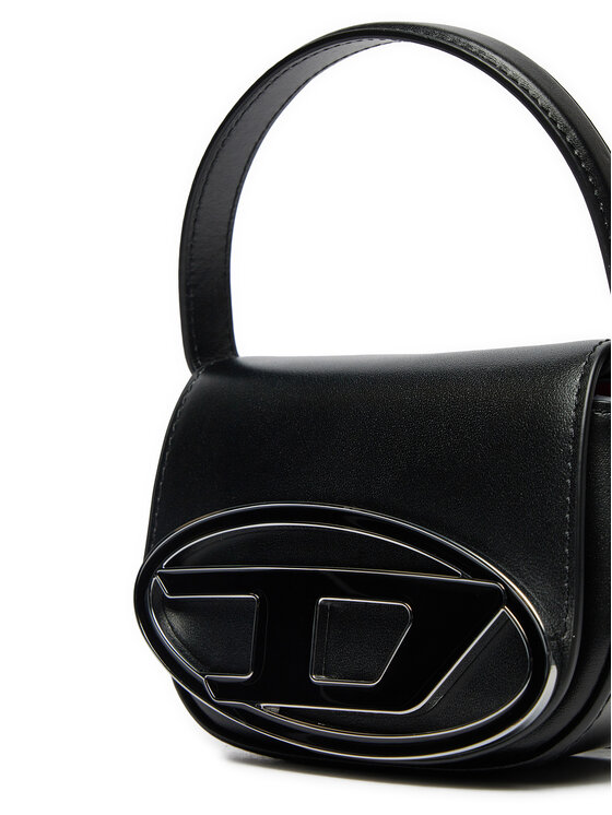 【DIESEL】 1DR / PUR Diesel 1DR Bags: Leather shoulder bags, mirrored small logo bags