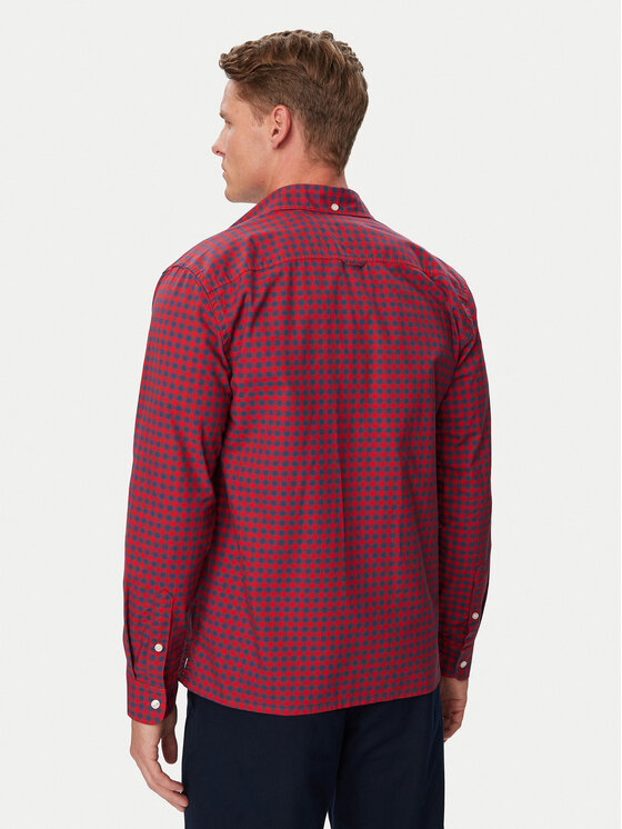 Tommy Jeans Tommy Jeans Koszula Check Oxford DM0DM23516 Bordowy Regular Fit