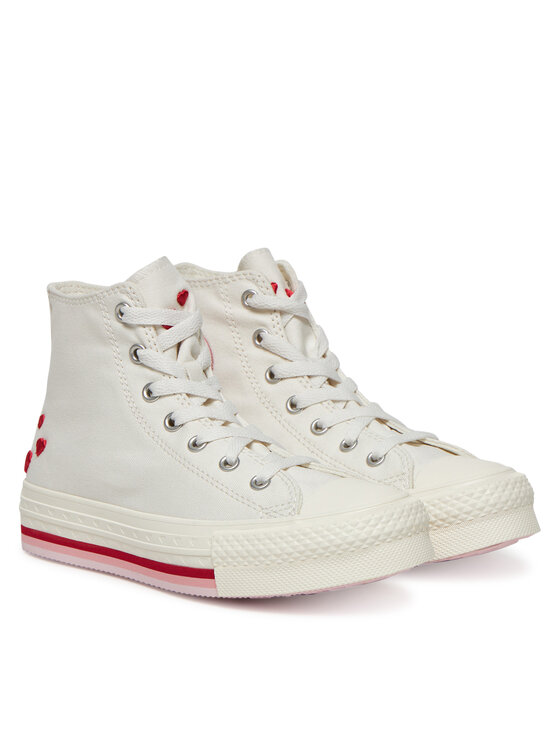 Converse Converse Teniși Chuck Taylor All Star Lift Valentine'S Day Platform A10716C Bej
