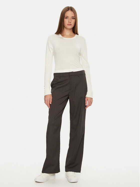 Brave Soul Brave Soul Sweter LK-248HOLLYIVR Écru Regular Fit