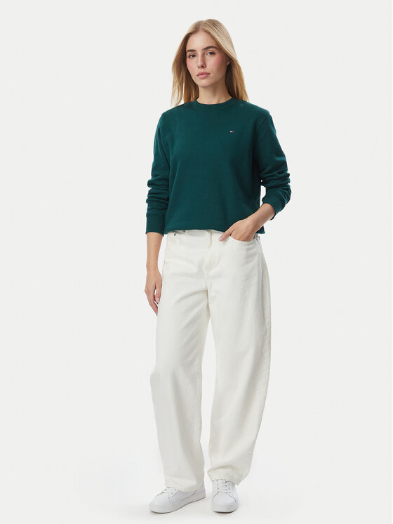 Tommy Jeans Tommy Jeans Felpa DW0DW19959 Verde scuro Regular Fit