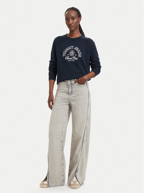 Tommy Jeans Tommy Jeans Sweatshirt Heritage Logo DW0DW22821 Dunkelblau Regular Fit