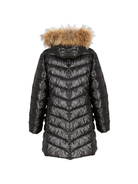 Perso Perso Kurtka damska BLH220036FR Czarny Regular Fit
