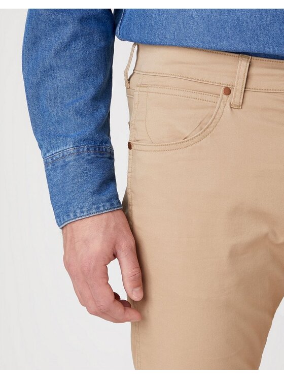 Wrangler Wrangler Pantaloni di tessuto GREENSBORO Giallo Straight Fit