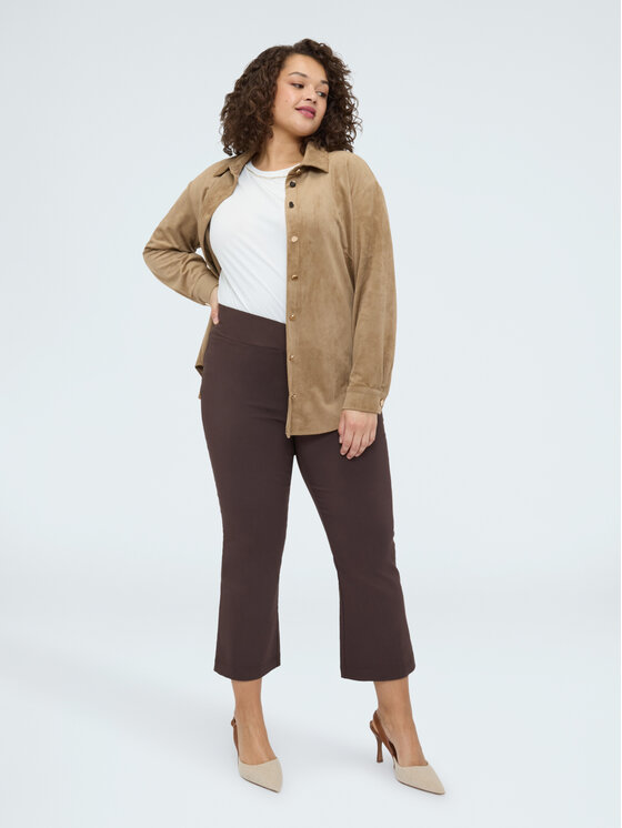 Fiorella Rubino Fiorella Rubino Spodnie materiałowe P701L002310N022 Brązowy Flare Fit