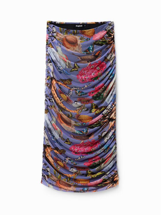 Desigual Desigual Spódnica midi Vila 23SWFK11 Kolorowy Slim Fit