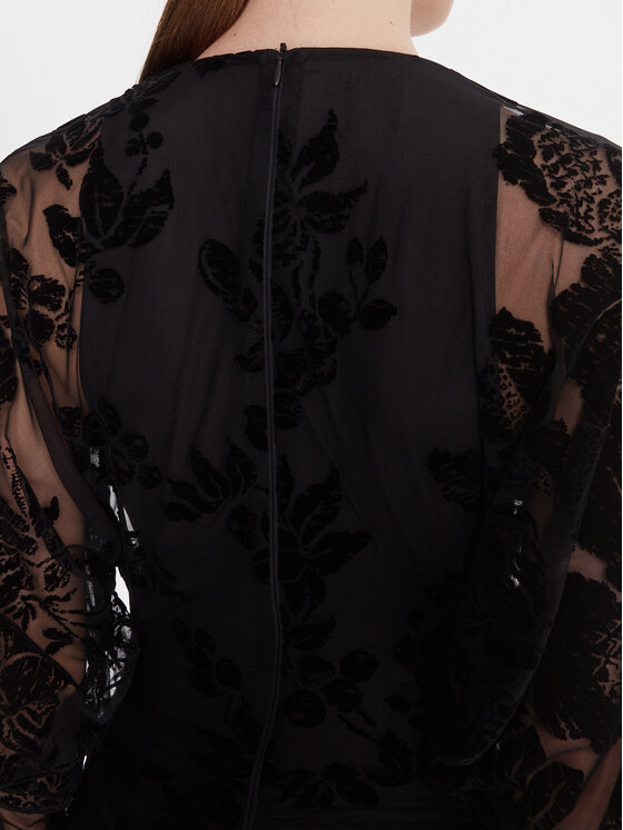 PINKO PINKO Kokteiļkleita Roulette 105624 A2QD Melns Regular Fit