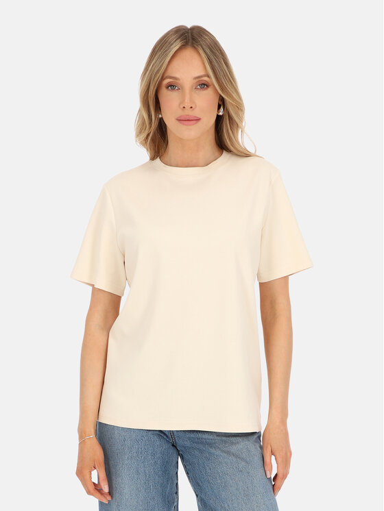 L’AF L’AF T-Shirt Matis Beżowy Regular Fit