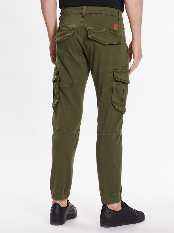 Alpha Industries Alpha Industries Spodnie materiałowe Army 196210 Zielony Regular Fit