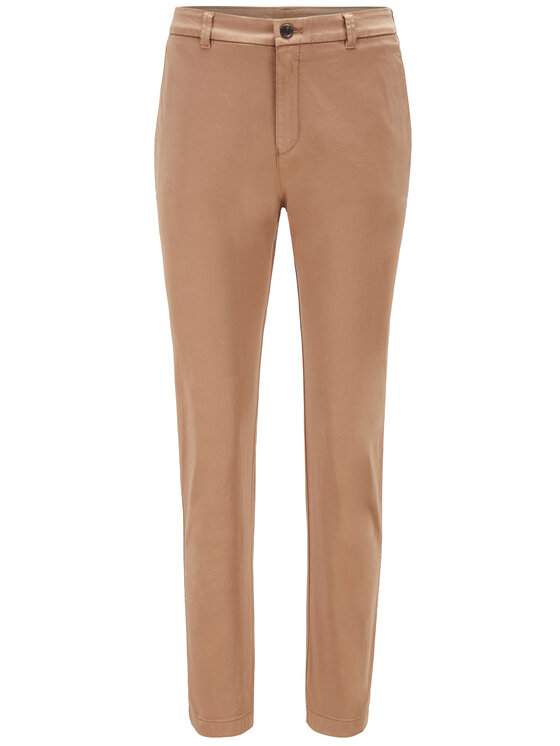 BOSS Boss Chino hlače C_Tachini-D 50435808 Rjava Regular Fit