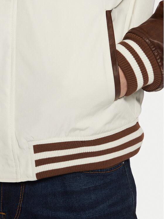 Guess Guess Kurtka bomber M5RL19 WGU82 Biały Regular Fit