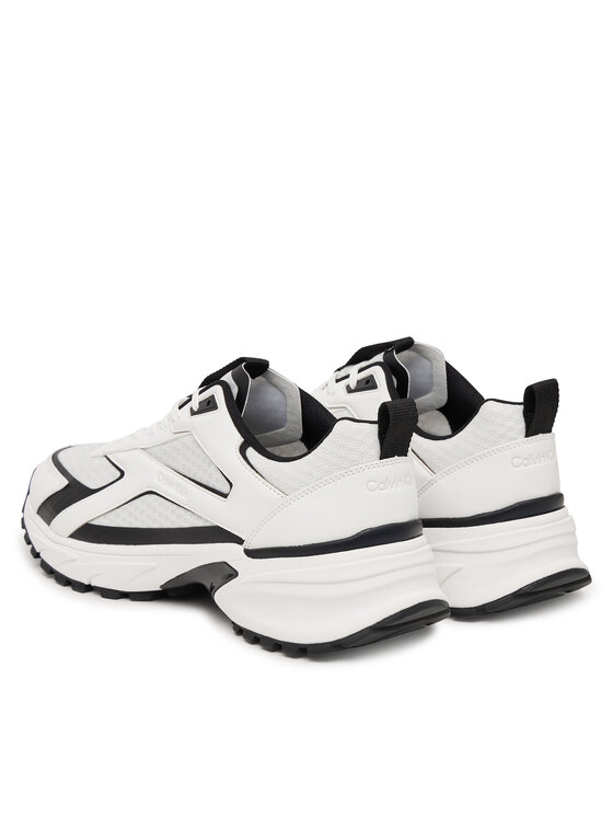 Calvin Klein Calvin Klein Sneakersy Hike Runner Laceup Strip M-Lt HM0HM02154 Bílá