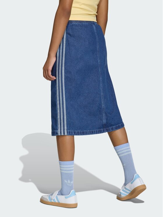 adidas adidas Spódnica jeansowa 159760 Błękitny Regular Fit