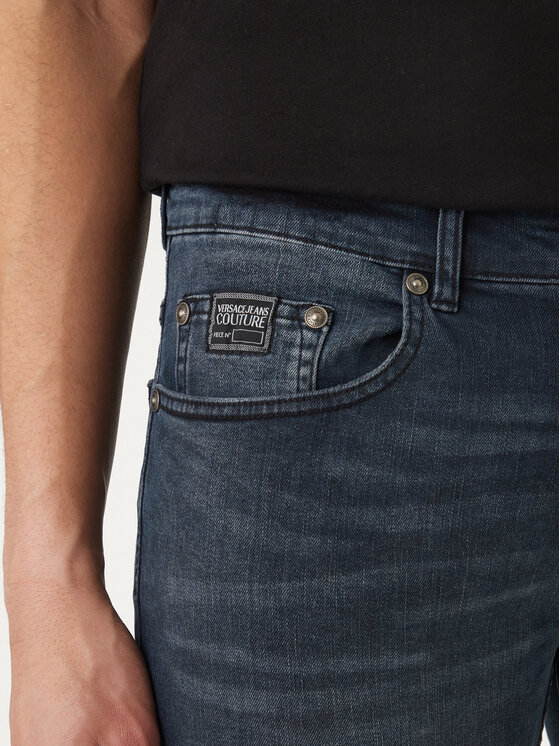 Versace Jeans Couture Versace Jeans Couture Jeansy 80GAB5S0 CDWAB Granatowy Slim Fit