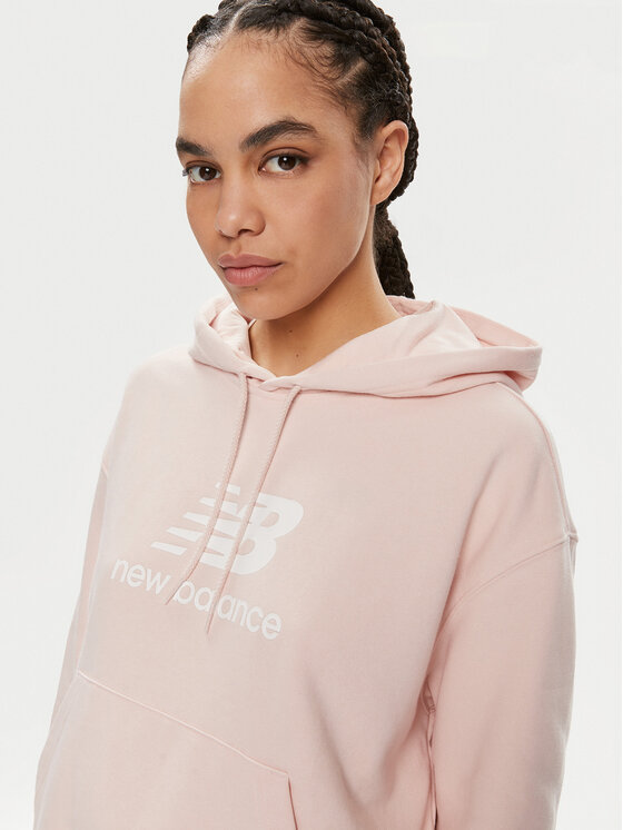 New Balance New Balance Суитшърт WT41504 Розов Oversize