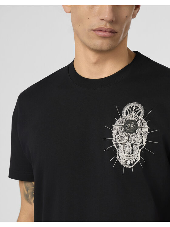PHILIPP PLEIN PHILIPP PLEIN T-Shirt 29817 Czarny Regular Fit