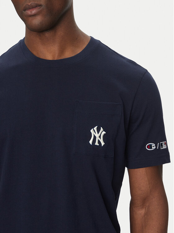 Champion Champion T-Shirt 221038 Tmavomodrá Regular Fit