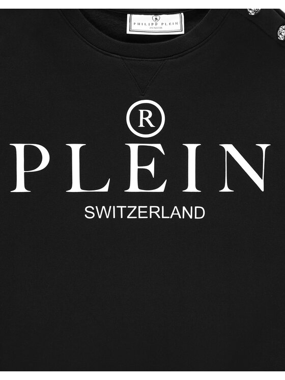 PHILIPP PLEIN PHILIPP PLEIN Bluza 2403 Czarny Basic Fit
