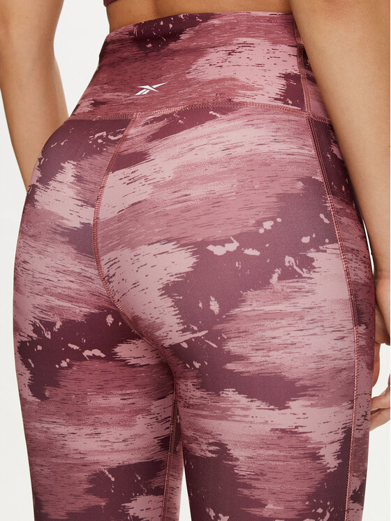 Reebok Reebok Leggings Id Train Camo 100035803 Tamnocrvena Slim Fit