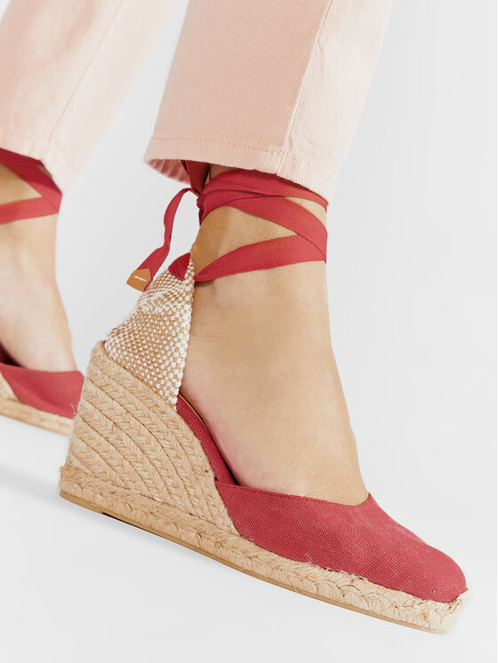 Castañer Castañer Espadrile Carina/8/002 021642-604 Roșu