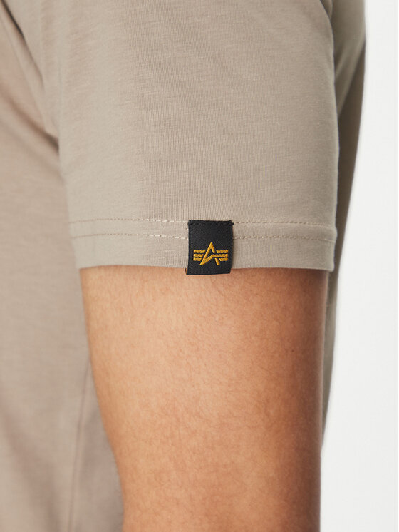 Alpha Industries Alpha Industries Marškinėliai Basic 100501 Smėlio Regular Fit